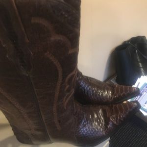 Leather Cowgirl Boots